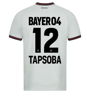 Bayer Leverkusen Edmond Tapsoba #12 Replika Udebanetrøje 2023-24 Kortærmet